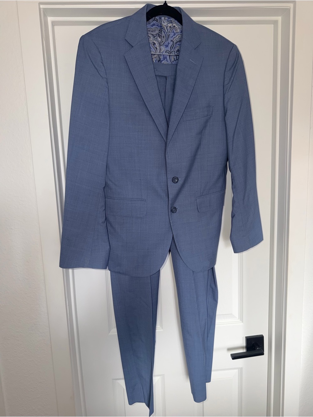 Men's Light Blue Two-Piece Suit